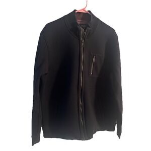 Ted Baker London Men's Jacket Size 6 XXL Black‎ Full Zip HANSTEP Made in Turkey
